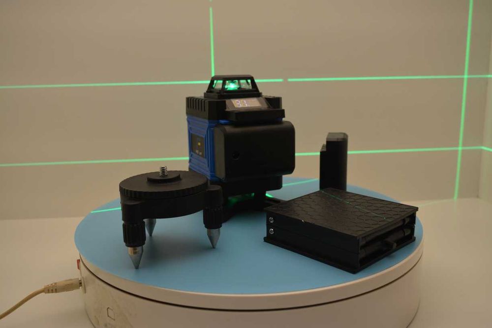 New CONTINE doua Batteries  Reducere Nivela unda Green 4D profesionala 16 linii telecomanda inclusa  Nou Nivelă laser kkamoon 4D 16 linii fascicul und