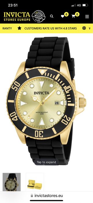 Ceas de mana INVICTA absolut nou, in garantie cutie originală