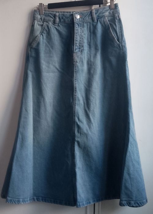 Дълга дънкова пола