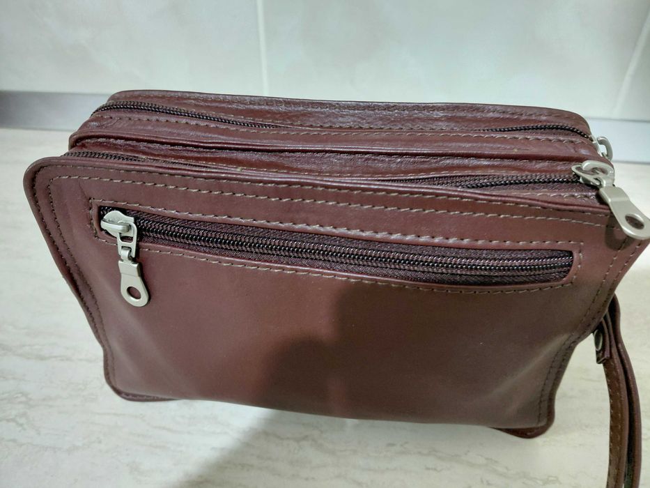 Borseta piele barbati, dreptunghiulara