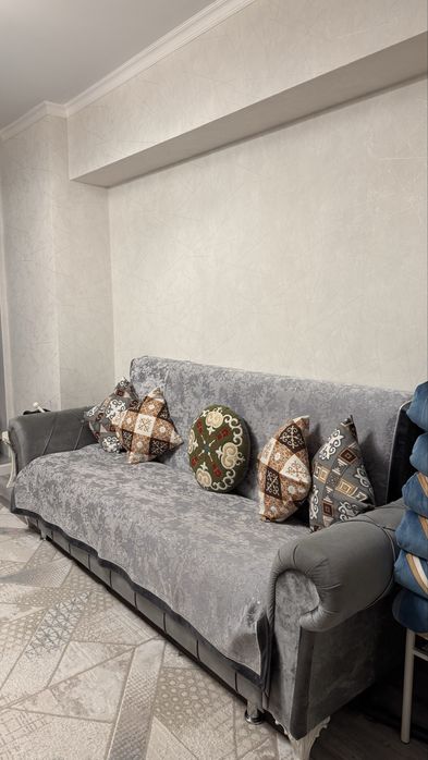 Диван раскладной, серый цвет