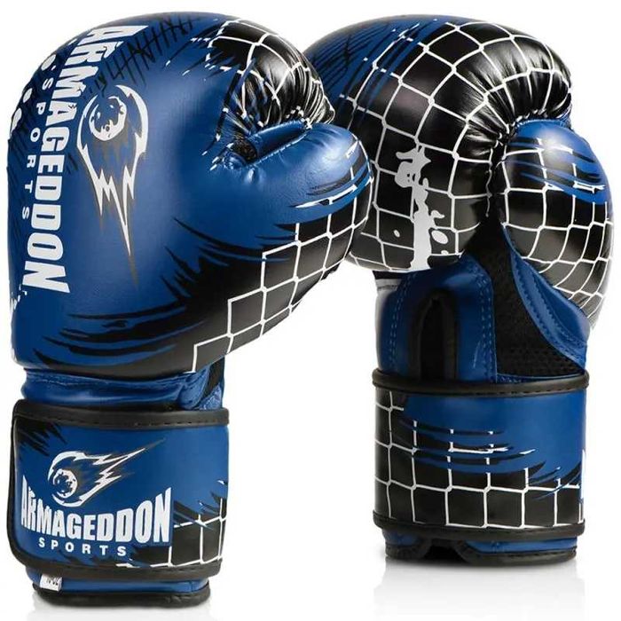 Боксови ръкавици изкуствена и естествена кожа 10, 12, 14 oz Armageddon