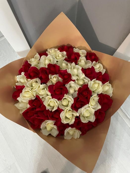 Букеты розы из мыльных роз