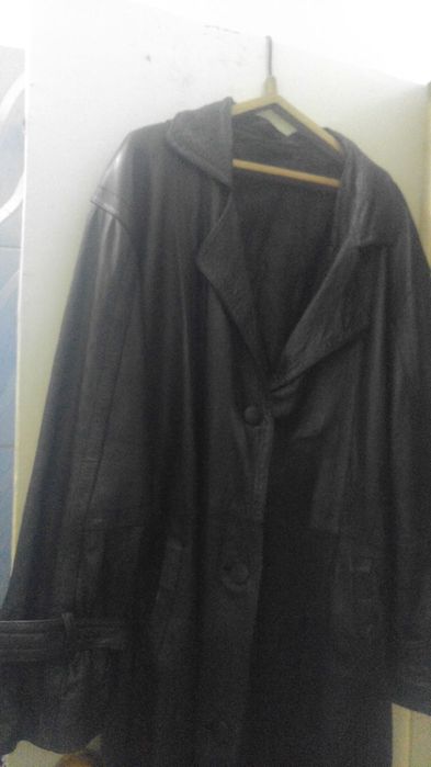 Плащ женский кожаный