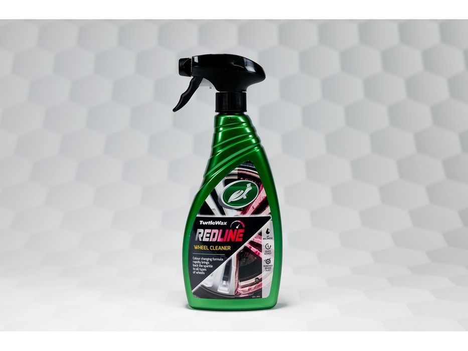 Solutie curatat jante aluminiu si otel Turtle Wax 52854 GL Red Line All Wheel Cleaner 500ml, fara acid, pentru praf de frana, ulei si gudron