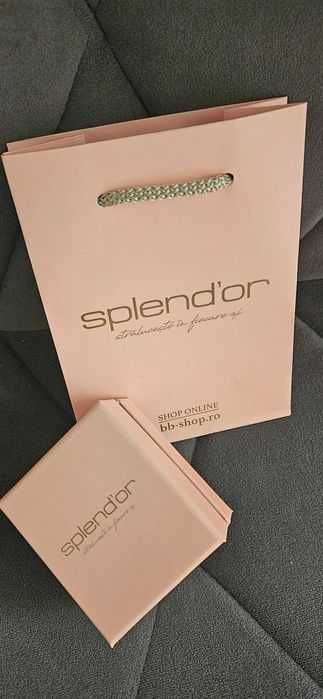 Set cutie SPLENDOR inel logodna sau alta bijuterie:Lant,bratara,cercei