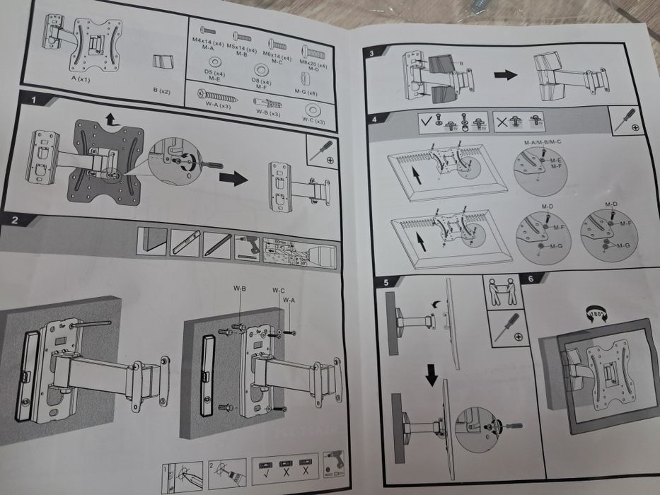 Кронштейн для TV диагональ до 42., до 30 кг.