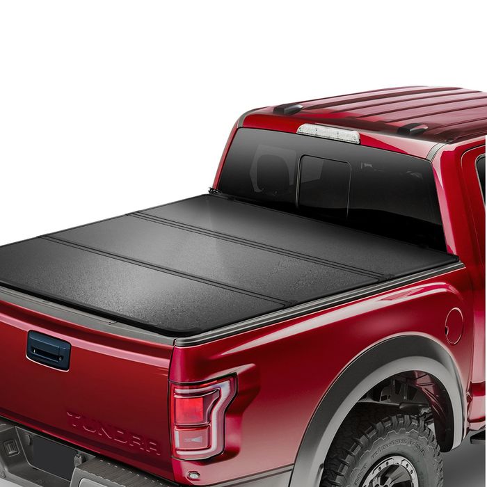 Capac Tri-Fold Patut Camion Compatibil Toyota Tundra 2014-2024 Negru