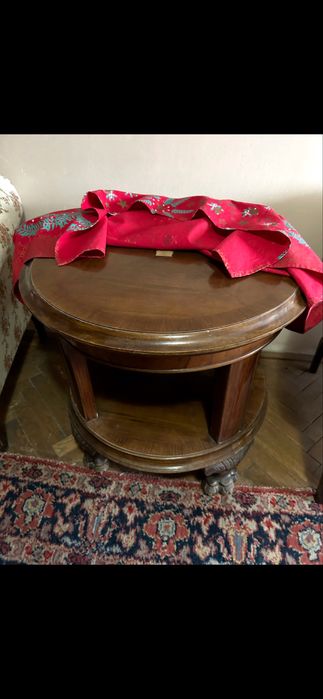 Mobilier vintage din lemn masiv – set complet salon / birou