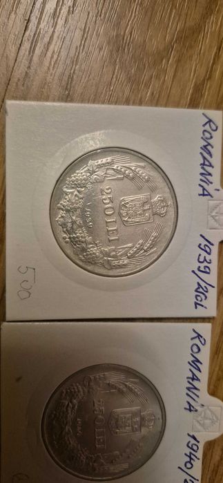 Monezi 250 lei 1941 , 1940 , 1939