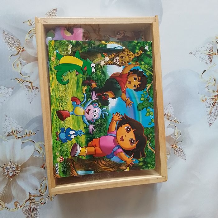 Обучающие деревянные пазлы для малышей 2 вида.