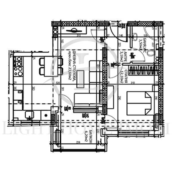 Продава се Двустаен апартамент в Пловдив, Тракия - 72 кв.м за 1266 €/кв.м - Снимка #1