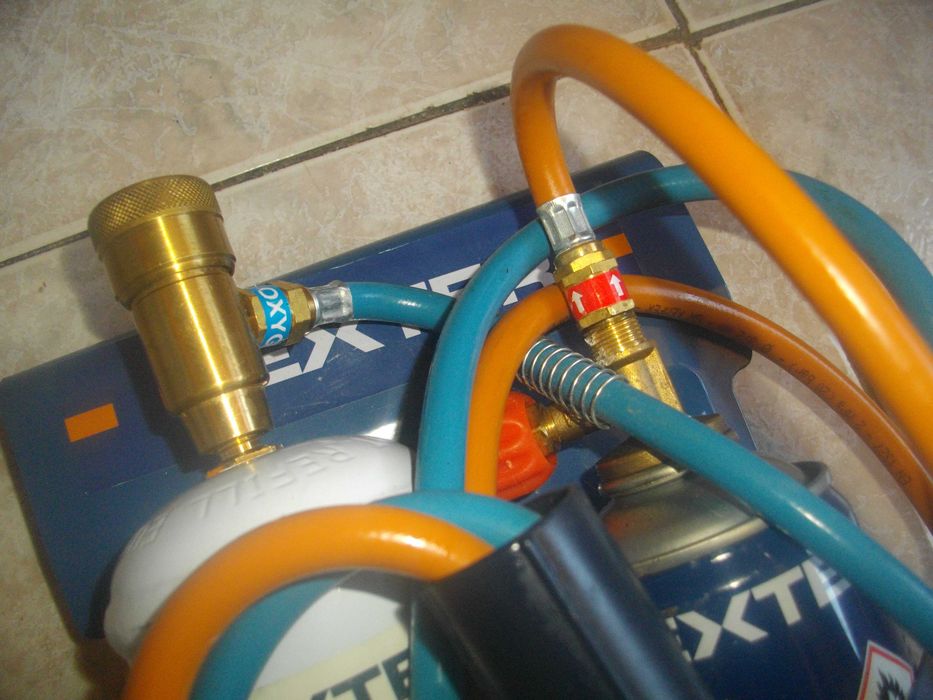 НОВ ОКСИЖЕН Мини Газозаваръчна Горелка Пропан-Бутан и Кислород DEXTER