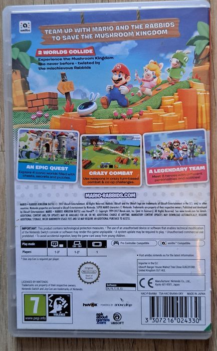 Игра за Nintendo Switch - Mario + Rabbids Kingdom Battle