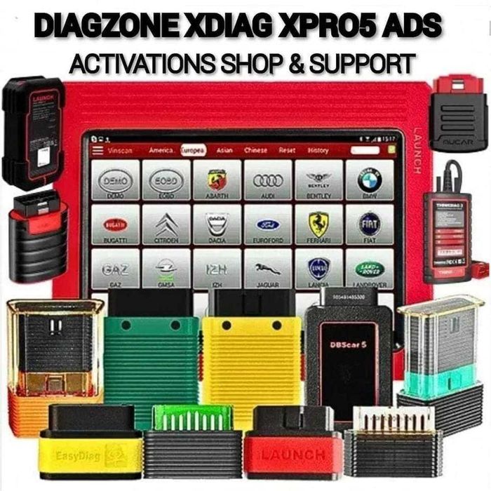 Активация и Обновяване Диагностика LAUNCH X431 Diagzone Xdiag Ads Xpro5