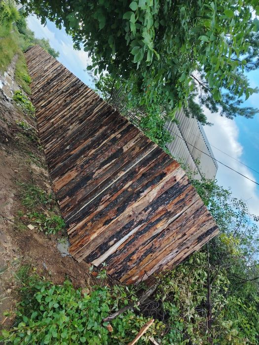 Забор из горбыля