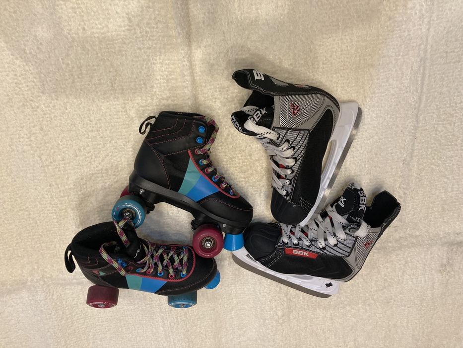ролкови кънки STUF и кънки за лед SBK
