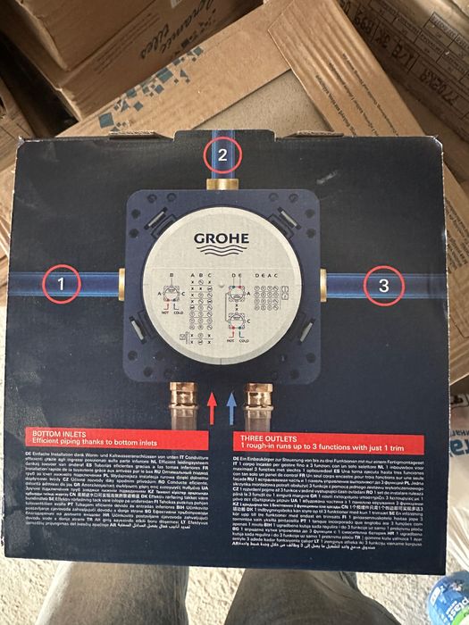 Универсално тяло за вграждане, 1/2″ GROHE Rapido SmartBox 35604000