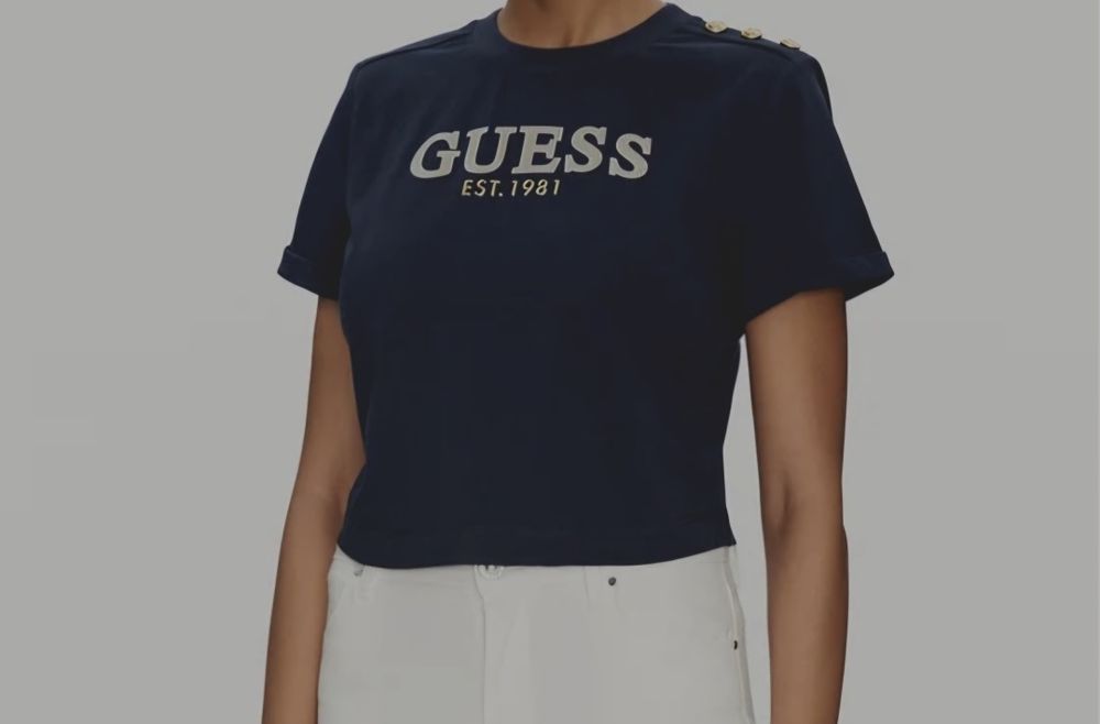 GUESS тишърт  тъмно син