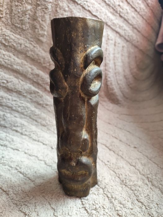 Уникална етно скулптура от масивен бронз