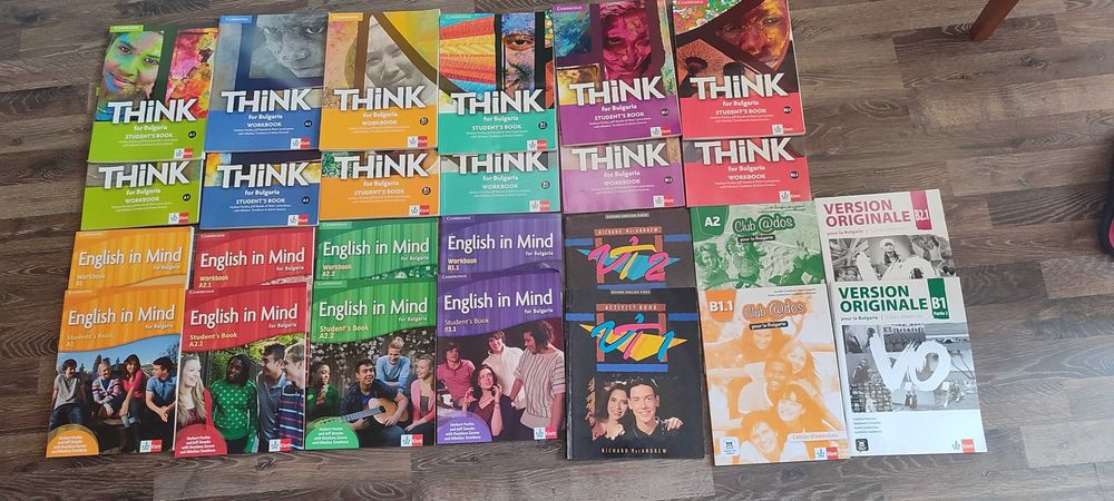 Think for Bulgaria A1, A2, B1, B1.1 , B2.1 / English in Mind A1, A2.1, A2.2 , B1.1 / VI 1 - 2