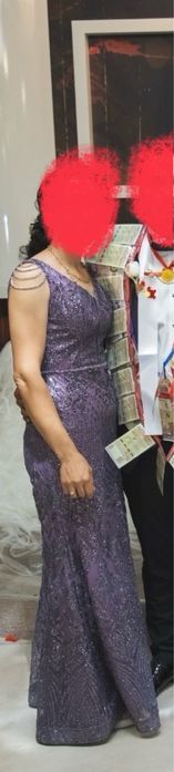 Официална лилава рокля