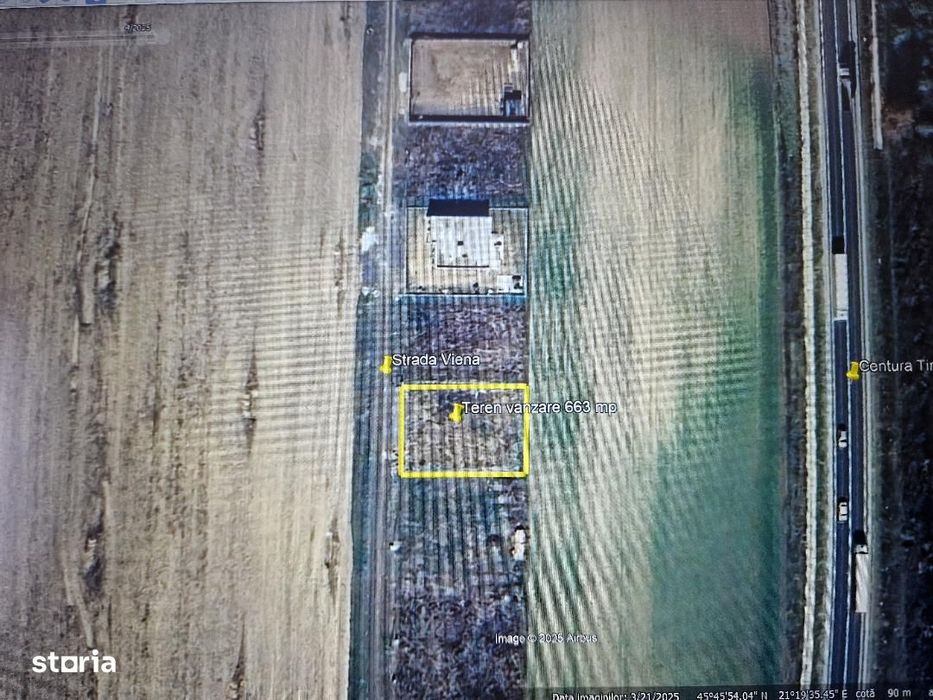 Teren de Vanzare 633 mp in Ghiroda Pret 69.900 Euro