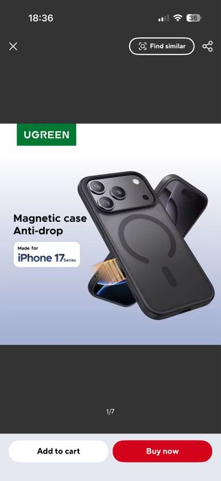 Case Ugreen за Iphone 17pro MAX
