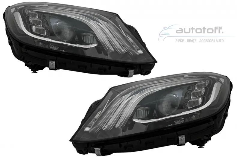 Faruri Full LED compatibil cu Mercedes S-Class W222 Maybach X222 (2013-2017) Facelift Design