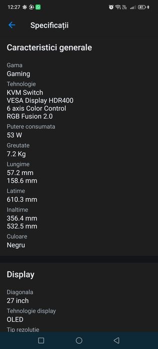 Monitor Oled Gaming 360 hz Gigabyte