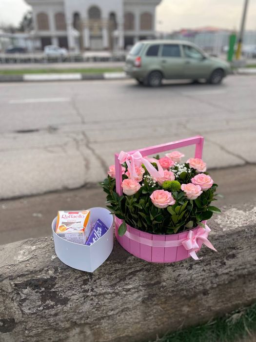 Букет цветы гуллар атиргул gul buket atirgul роза