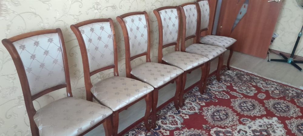 Продам обеденный стол со стульями (6 шт)