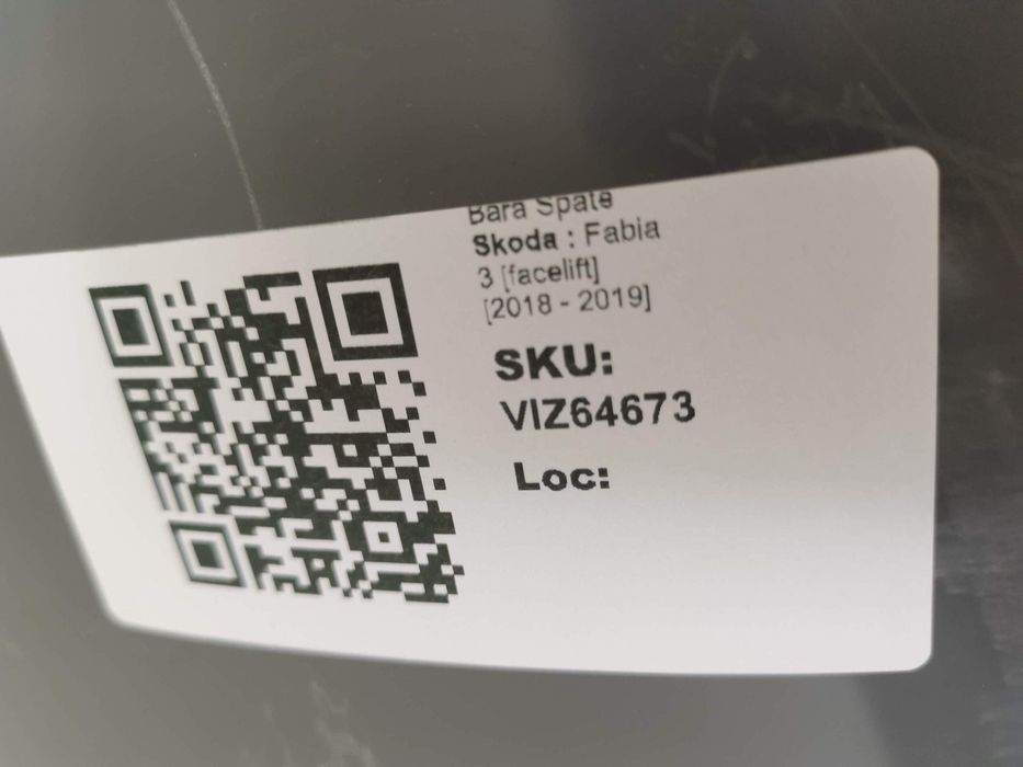 Задна броня Шкода Фабия 3 [фейслифт] Хечбек Оригинална В Добро Състоян