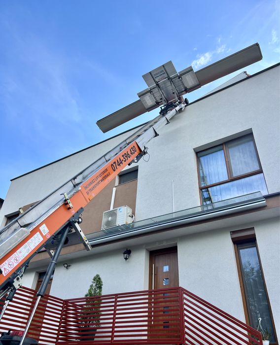 Inchiriez Lift Exterior pentru ridicare materiale si Transport marfa