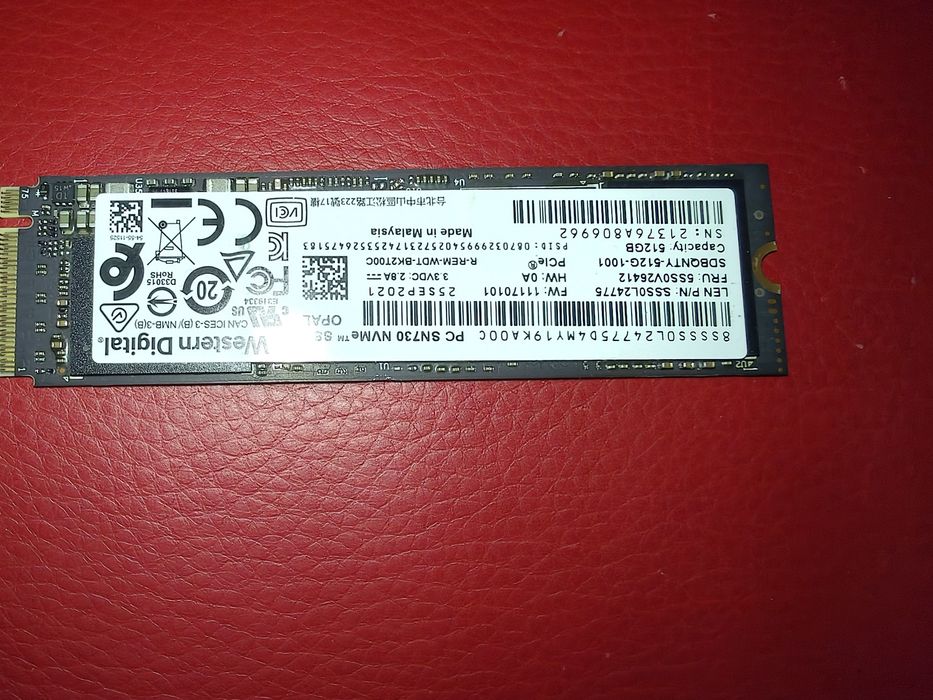 Vând SSD Samsung PM991a 512Gb 2230 / WD SN730 2280 Nvme  Steam Deck