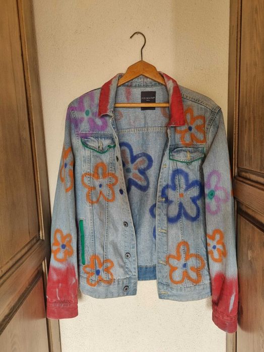 Рисувано дънково яке