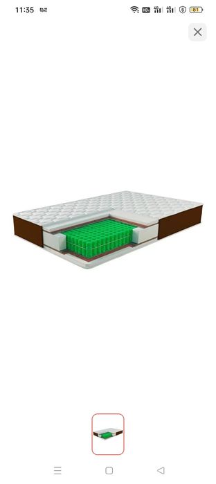 Кровать с матрасом