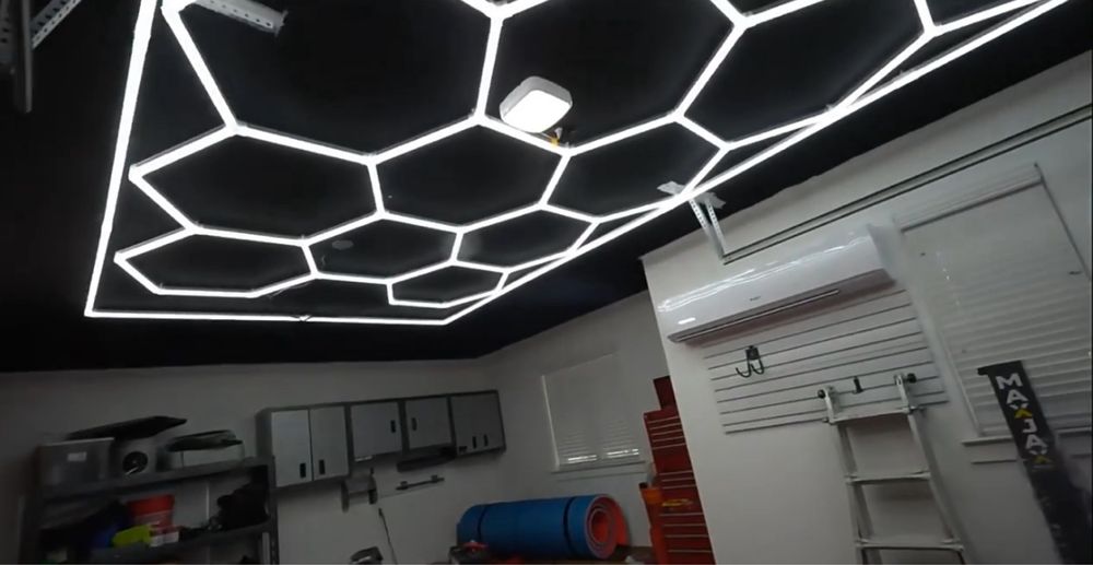 Lumini honey comb Led 14 hexagone luminoase