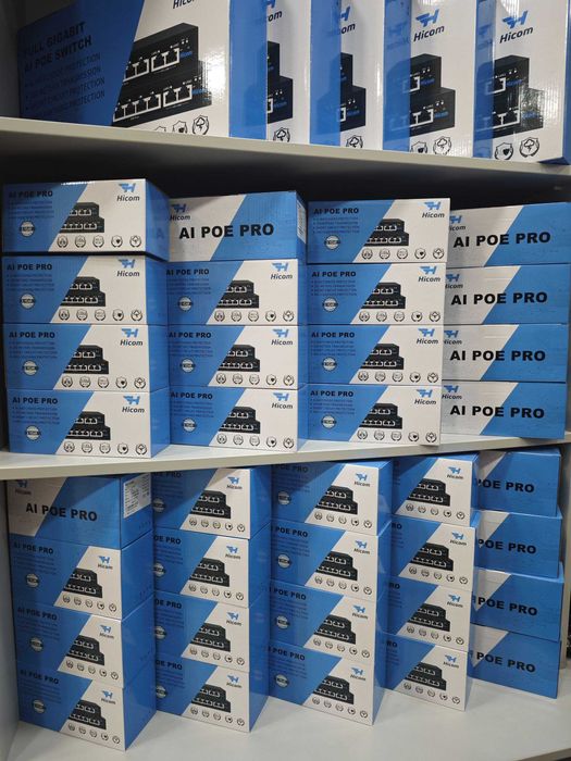 PoE коммутатор 4+2 портовый оригинал сертификат есть