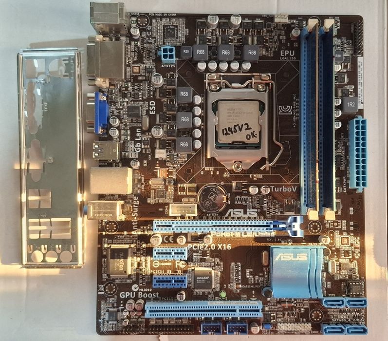 Материнская плата Asus + Xeon E3-1245V2 + 8gb