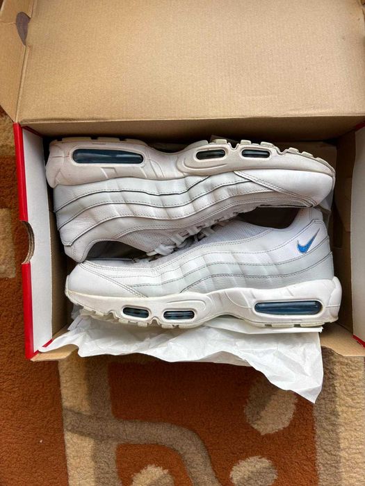 Air Max 95 White/Blue photon dust marimea 46