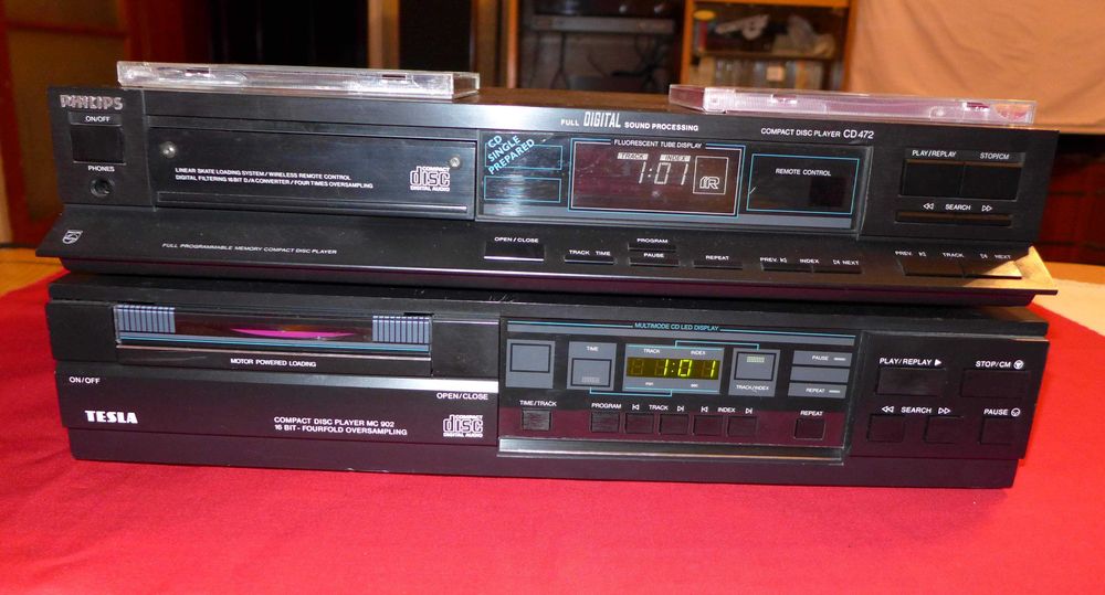 Прекрасен СИ-ДИ плейър Tesla  CD player с 

Аудиофилски  мод  TDA1541