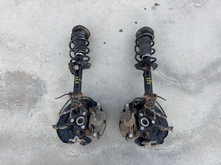 SET Fuzeta Completa Stanga/Dreapta Arc Telescop Etrier Rulment Vw Golf 7