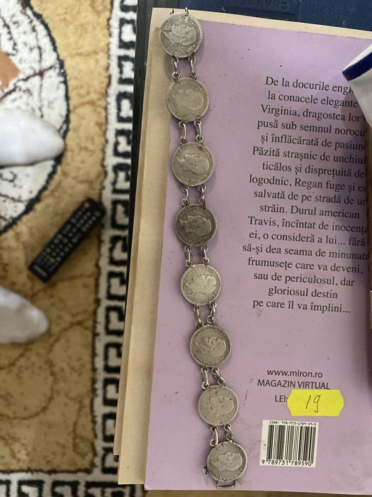 Bratara de argint si bagnote vechi
