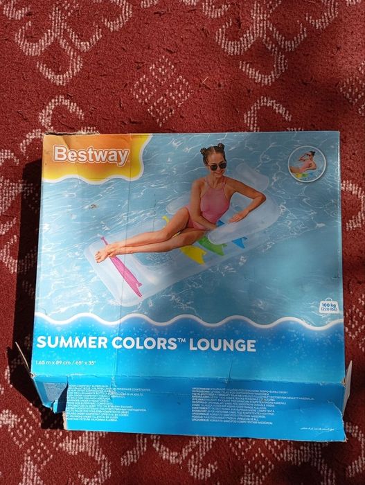 Надувной матрас-кресло для плавания, Bestway 43011, размер: 165 х 89