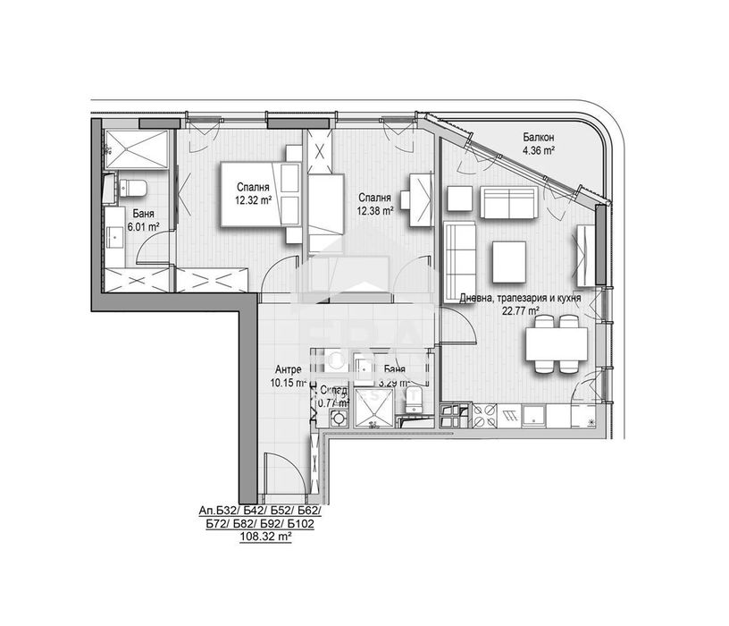 Продава се Тристаен апартамент в София, Витоша - 108 кв.м за 2667 €/кв.м - Снимка #3