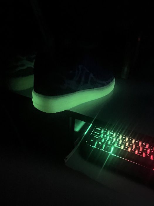 Nike Air force skeleton purple