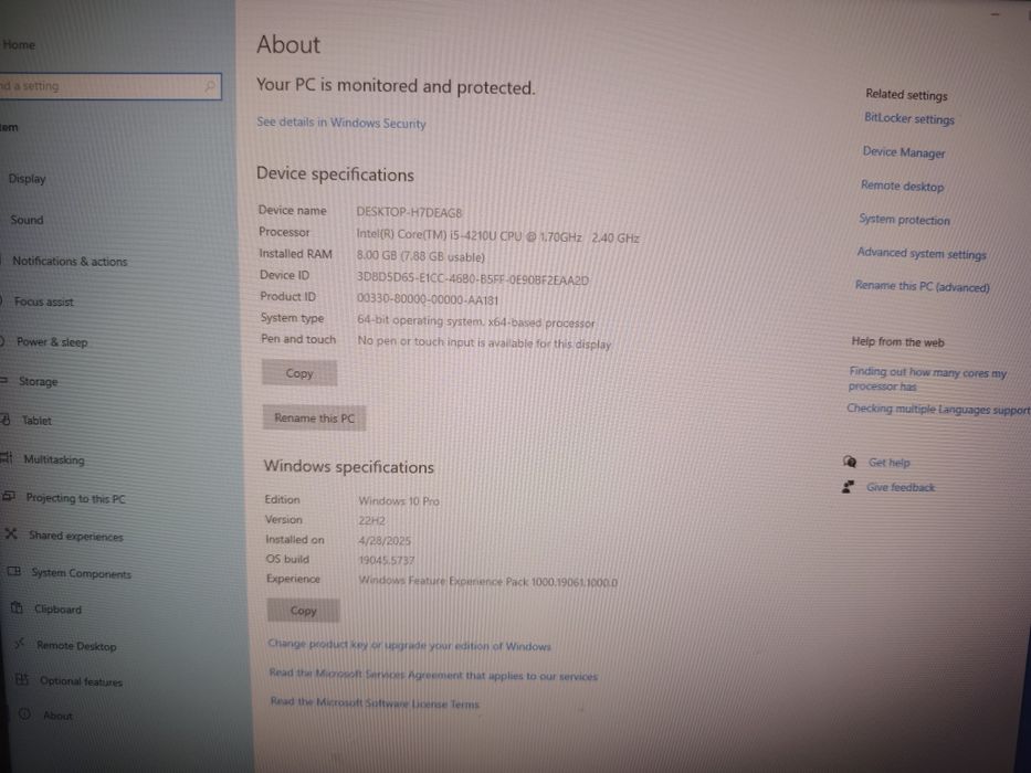Mini PC ASUS UN62 - Intel i5 / 8GB RAM / SSD Samsung / Windows 10 & Office