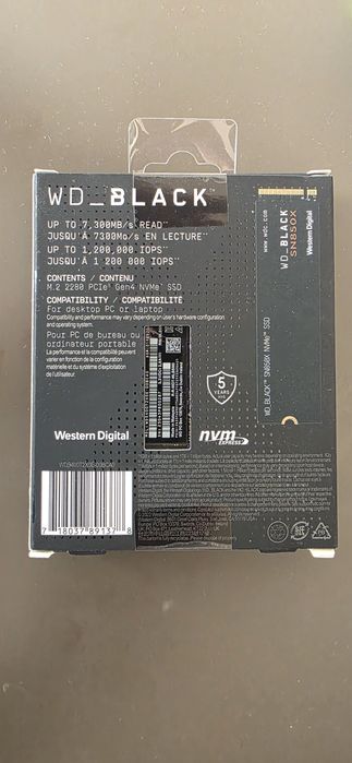 4TB Western Digital Black SN850X SSD