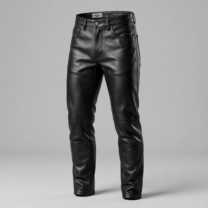 Pantaloni Moto Piele Naturala Premium "Rocky" - Marimea S - Stare Impecabila!